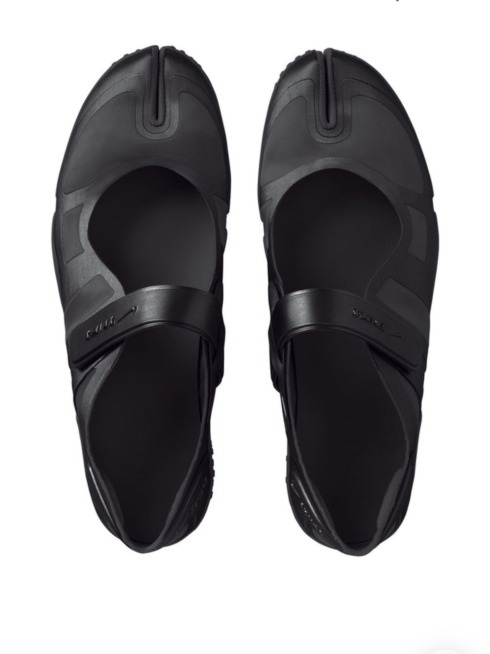 NIKESKIMS Rift Satin Shoe Sneaker Black NEW 6.5 (FW101) - Picture 4 of 5